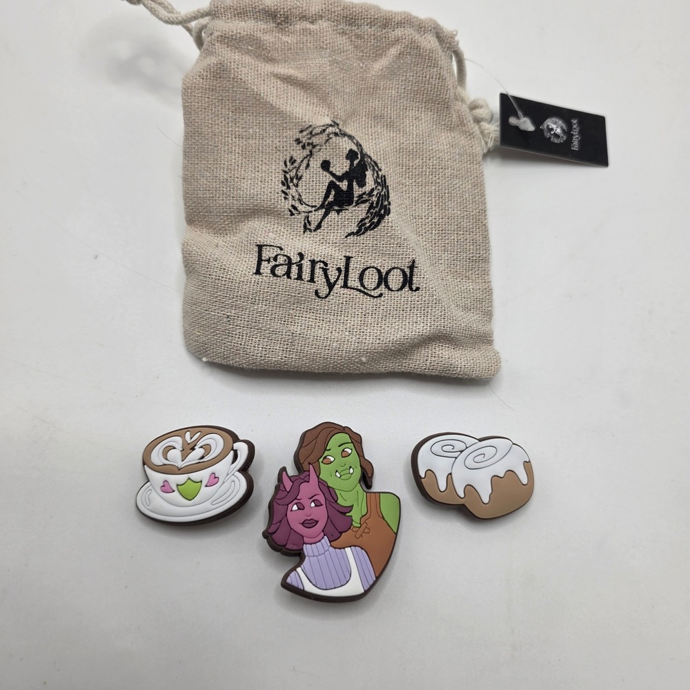FairyLoot Legends & Lattes Charms Viv Tandri Cozy Fantasy Shoe Clog Accessory